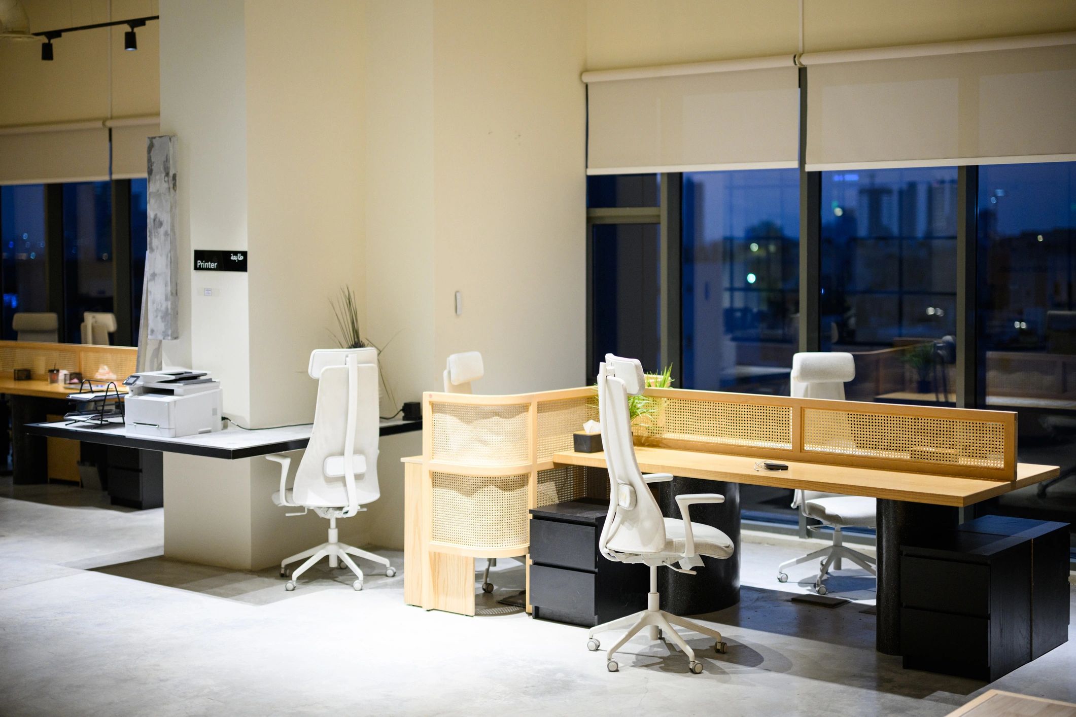 Professional office workspace symbolizing secure business data handling