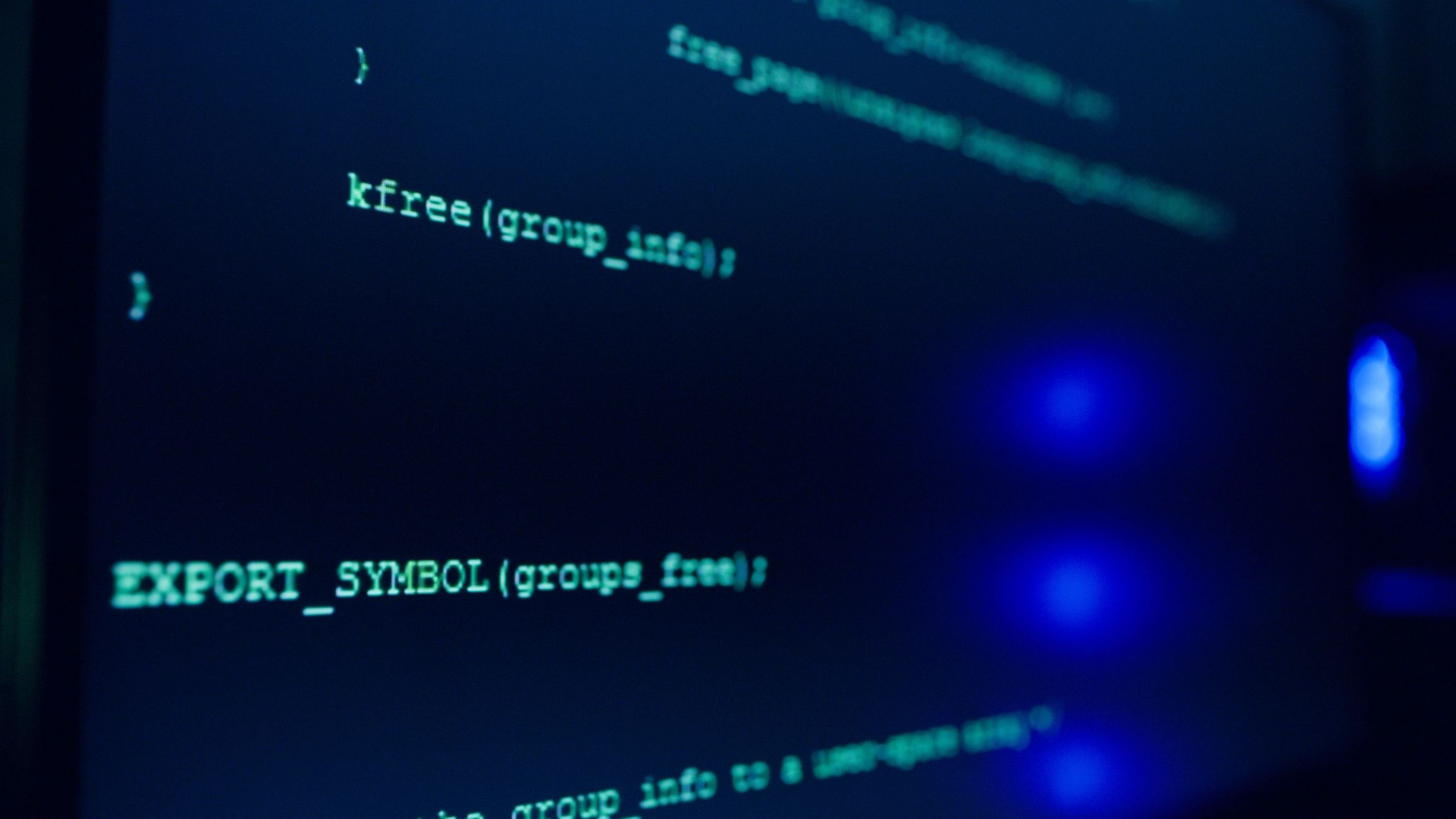 Software development screen