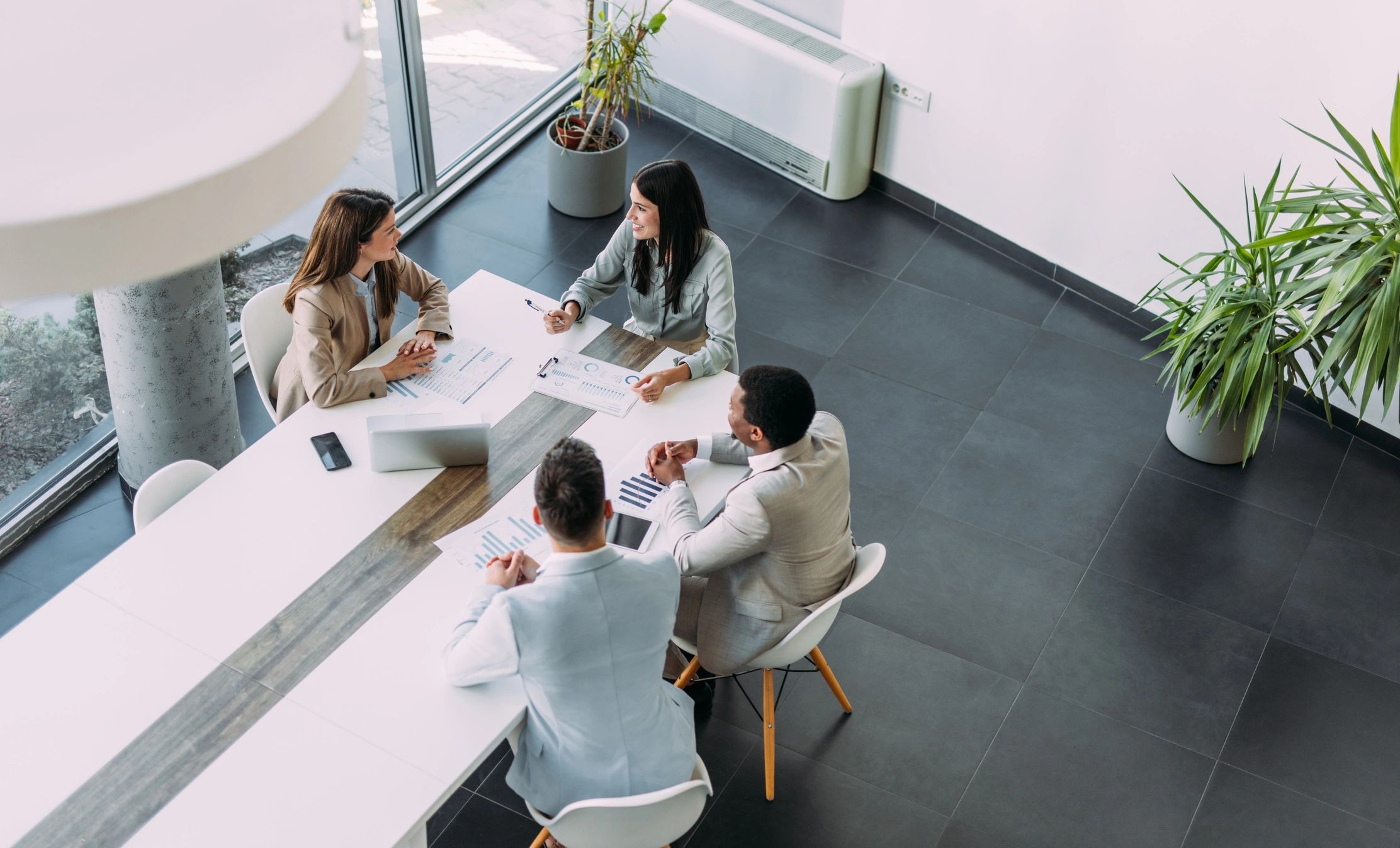 Technology consulting team in office